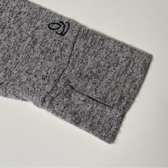 Cuddl Duds Soft Knit Gray Heathered Classic Long Sleeve Crewneck Sweater Women M - Picture 5 of 16